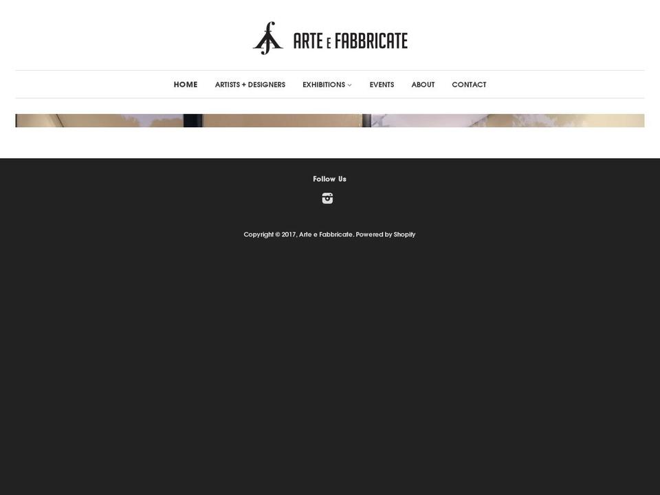 arteefabbricate.com shopify website screenshot