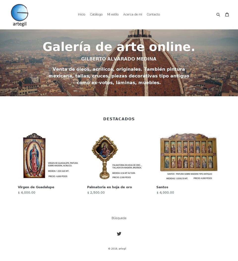 artegil.com — Shopify storefront screenshot