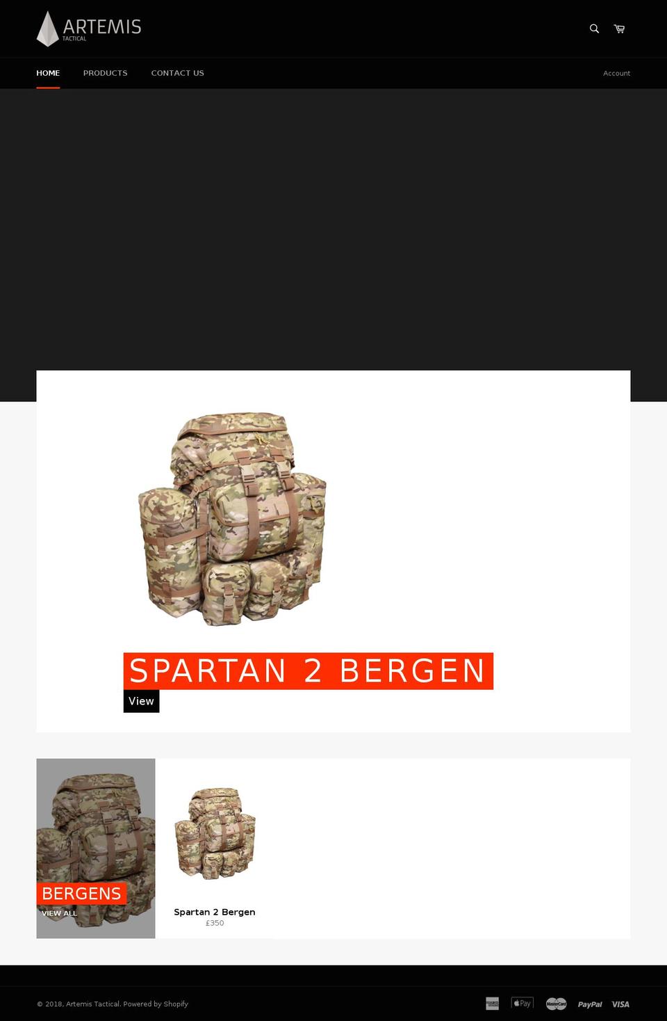 artemistactical.com — Shopify storefront screenshot