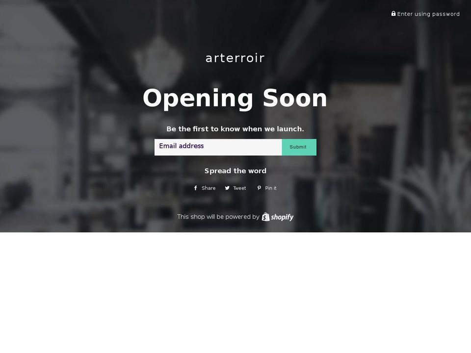 arterroir.com — Shopify storefront screenshot