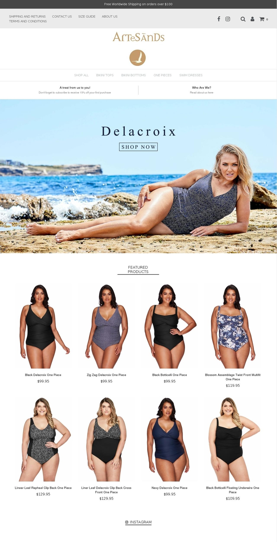 artesands.com shopify website screenshot