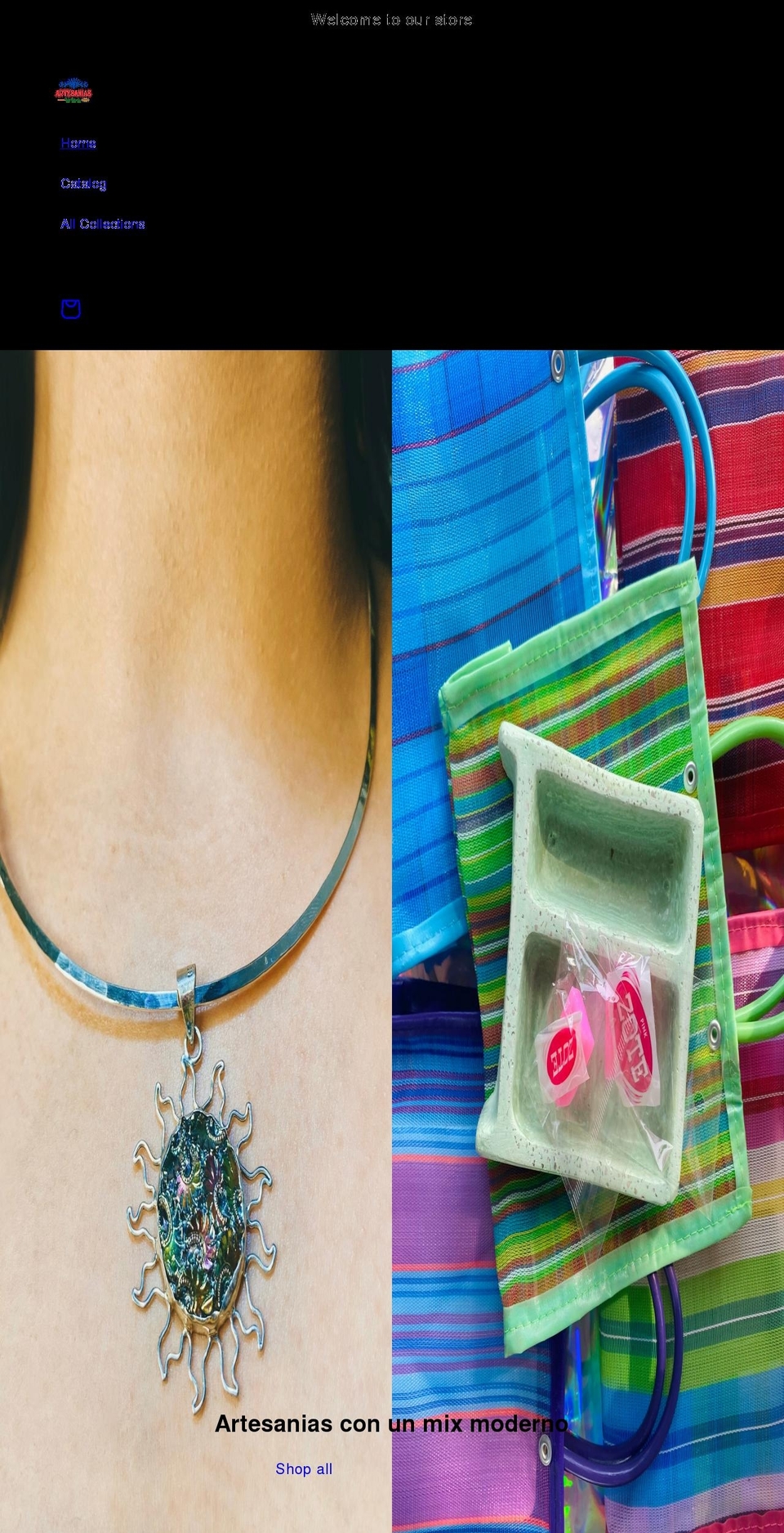 artesaniaslaluna.com shopify website screenshot