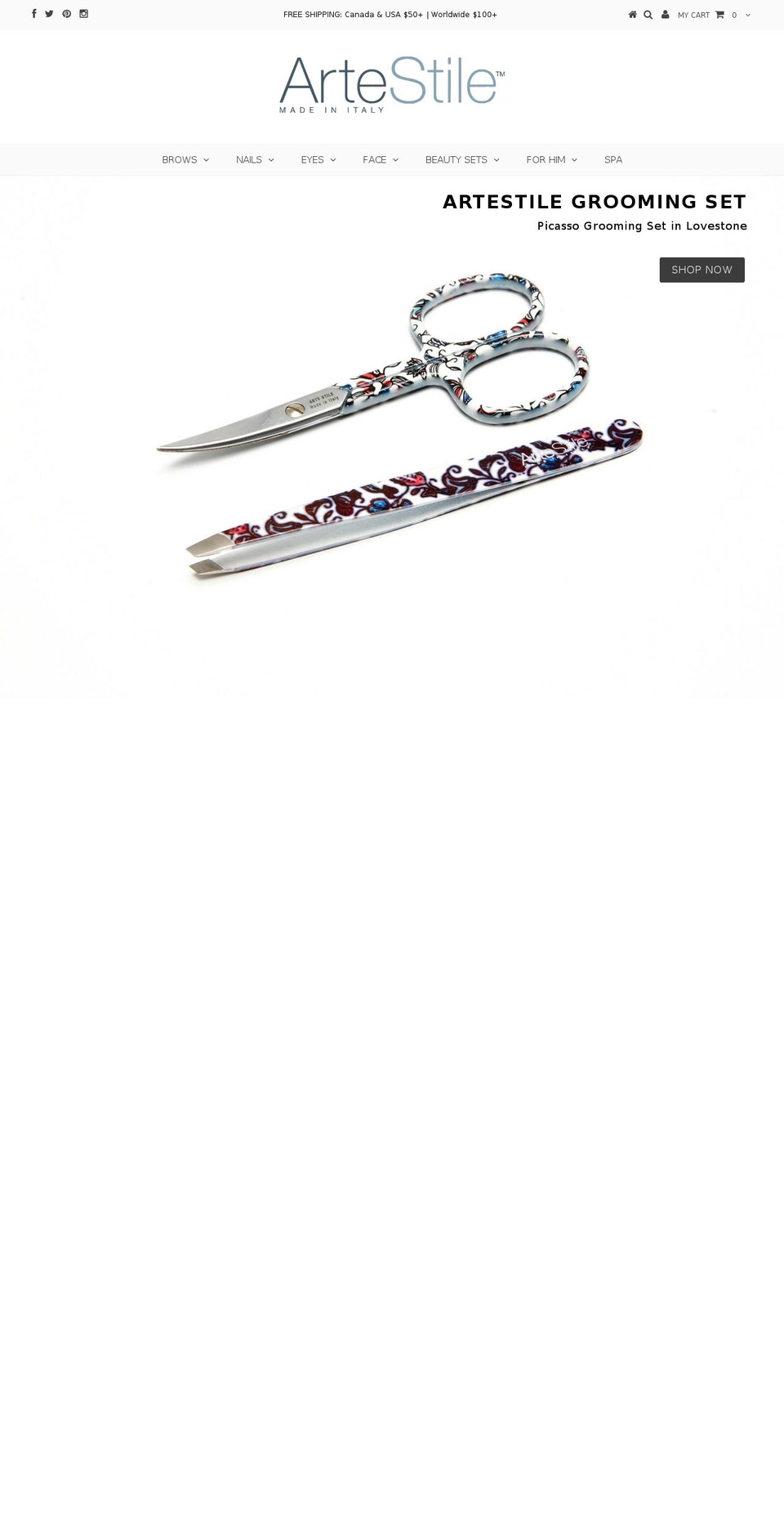 artestileusa.com shopify website screenshot