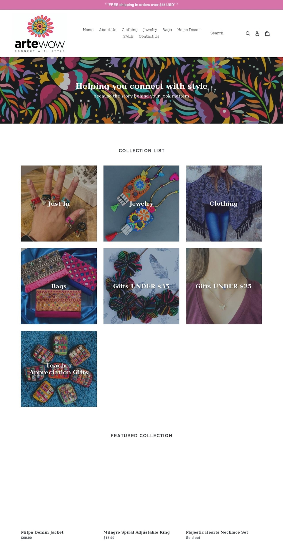 artewow.com shopify website screenshot