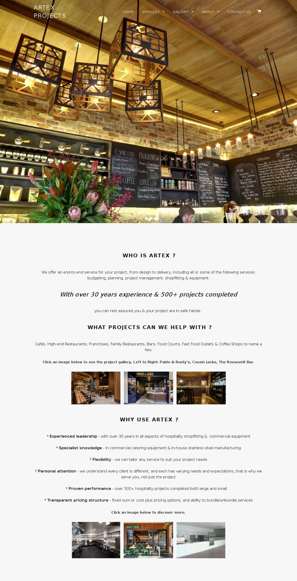 artexprojects.com — Shopify storefront screenshot