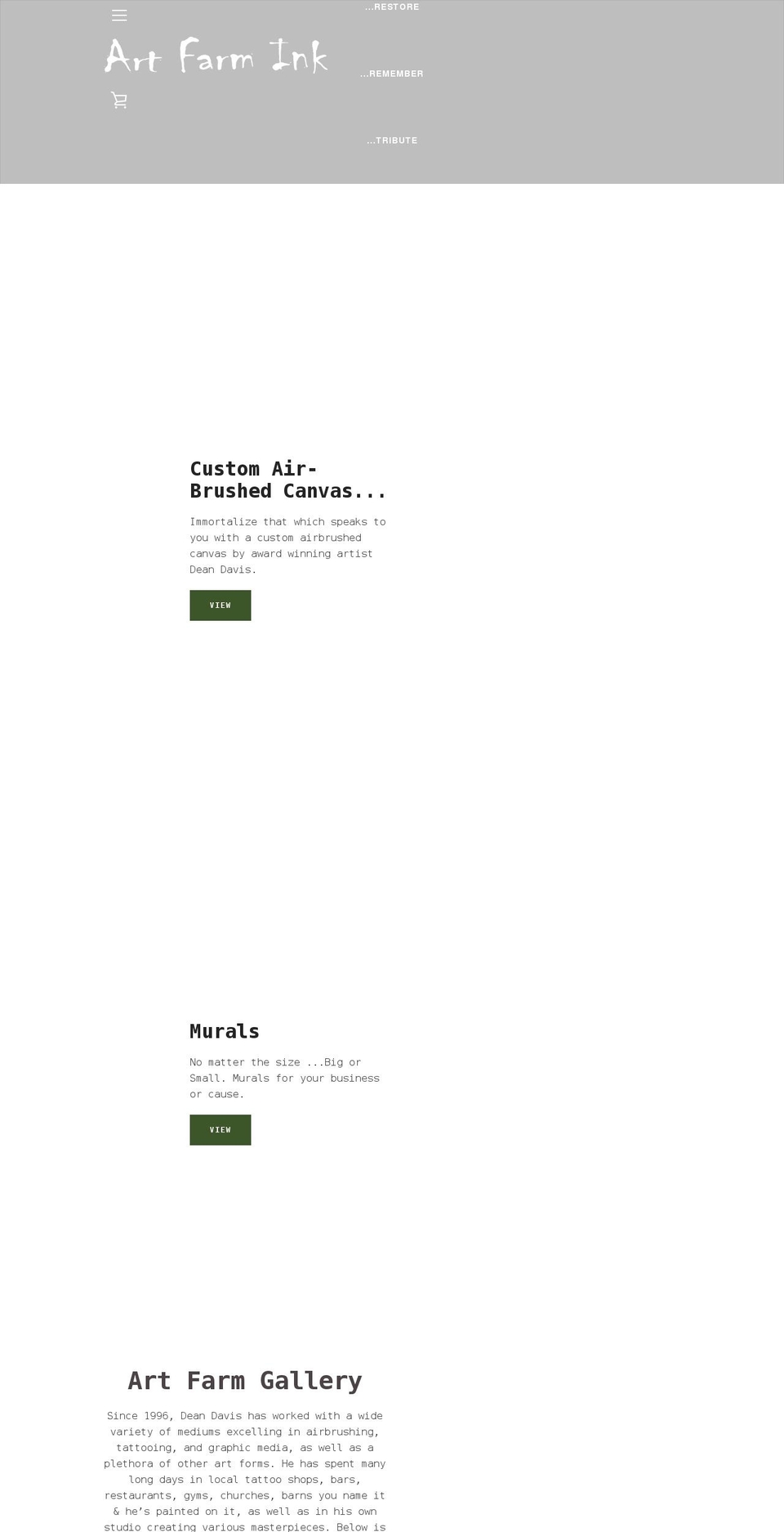 artfarminc.com shopify website screenshot