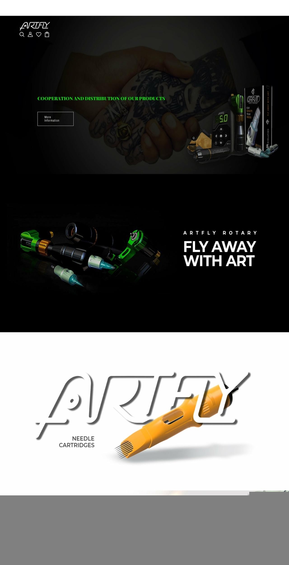 artflytattoo.com shopify website screenshot