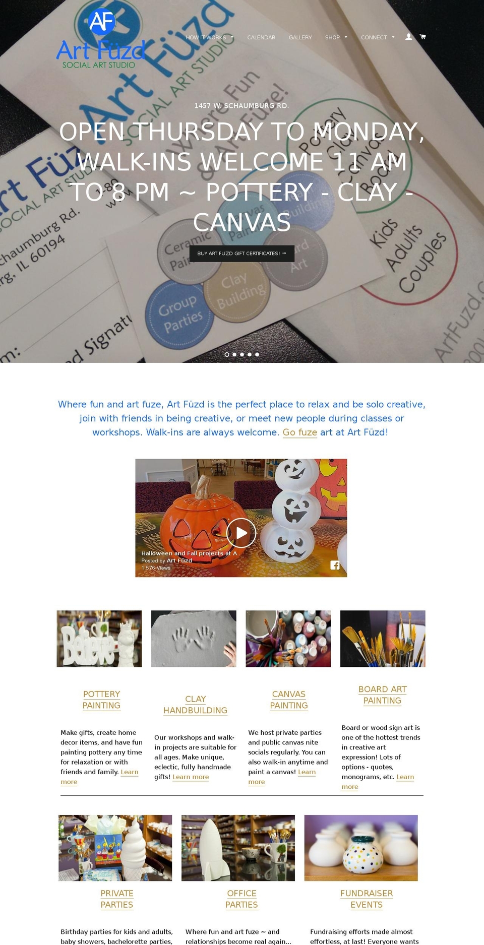 artfuzd.com shopify website screenshot