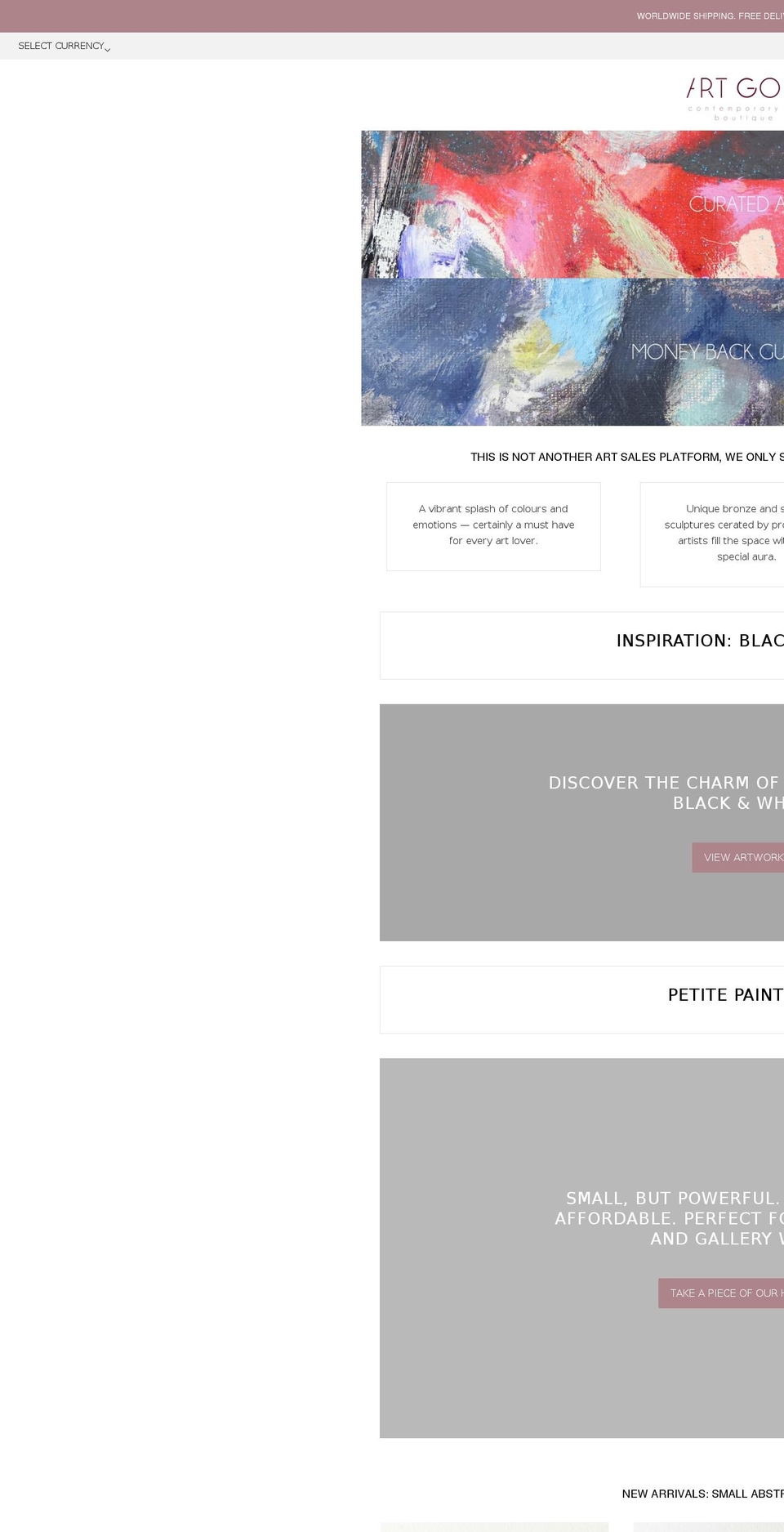 artgoda.com — Shopify storefront screenshot