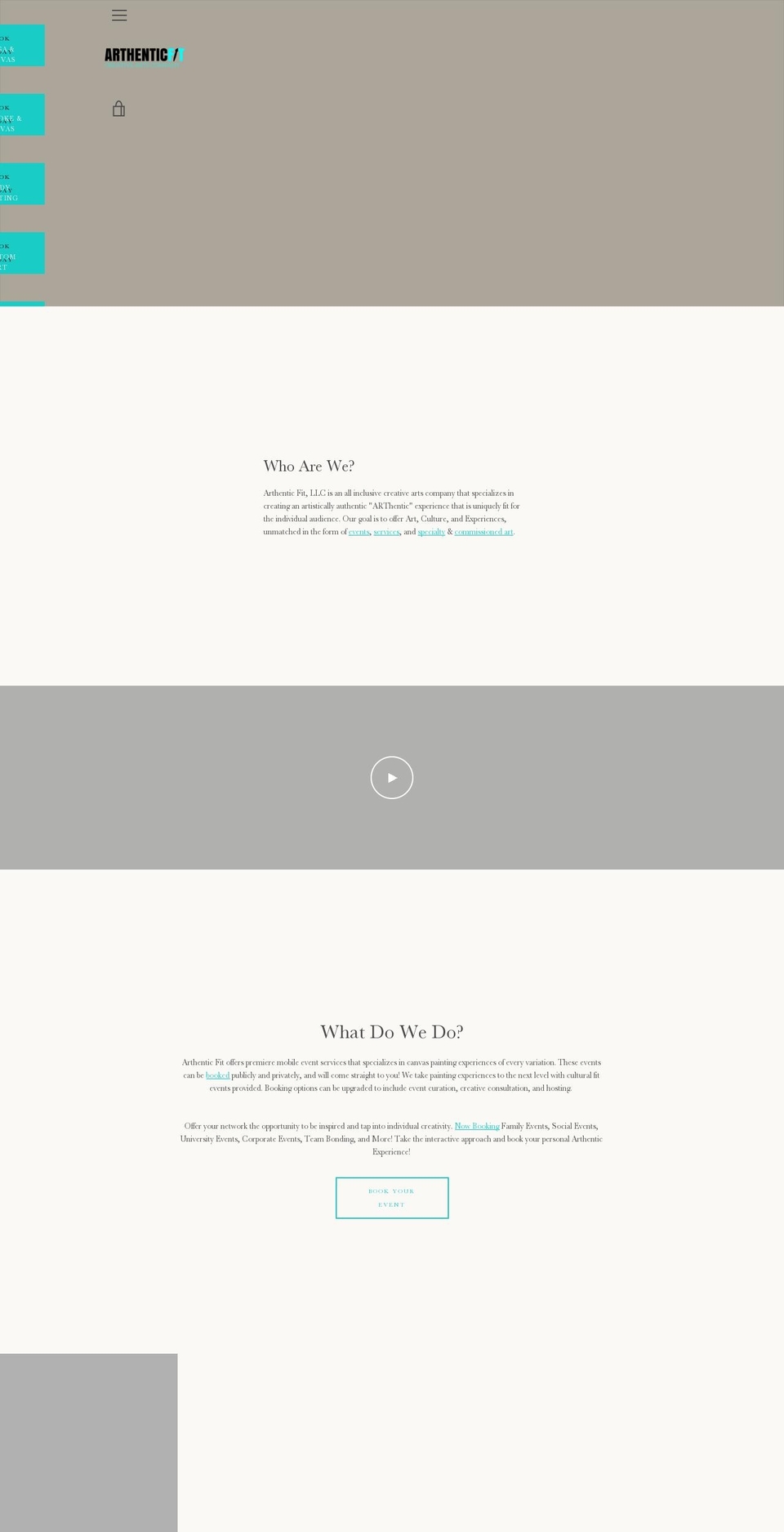 arthenticfit.com — Shopify storefront screenshot