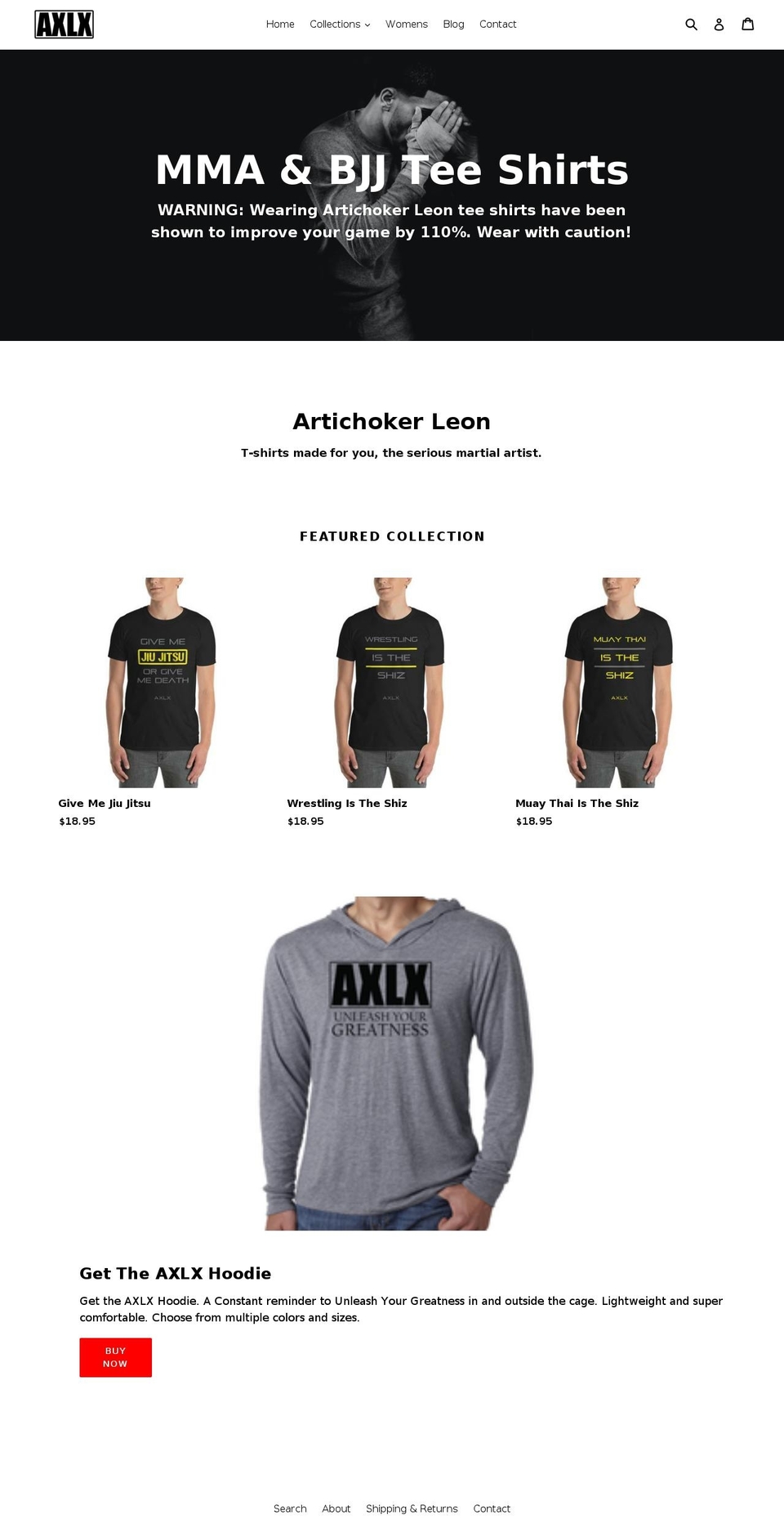 artichokerleon.com — Shopify storefront screenshot