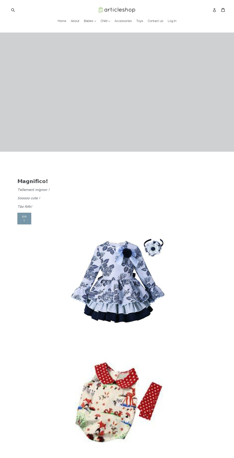 articleshop.net shopify website screenshot