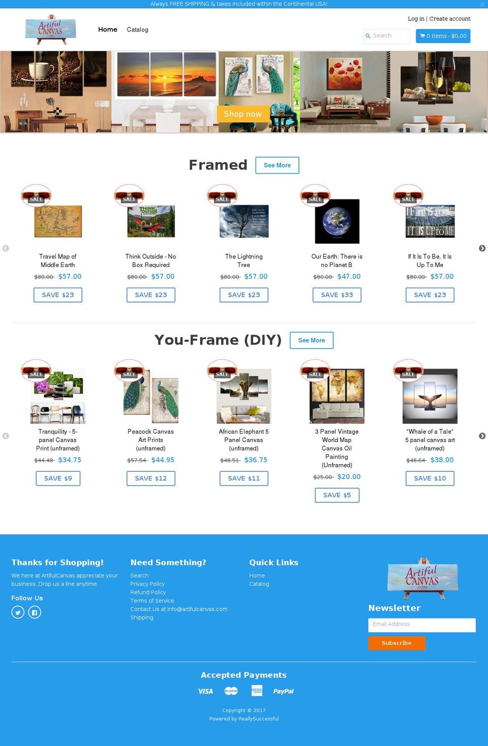 rs-sales-theme-2-1-master Shopify theme site example artifulcanvas.com