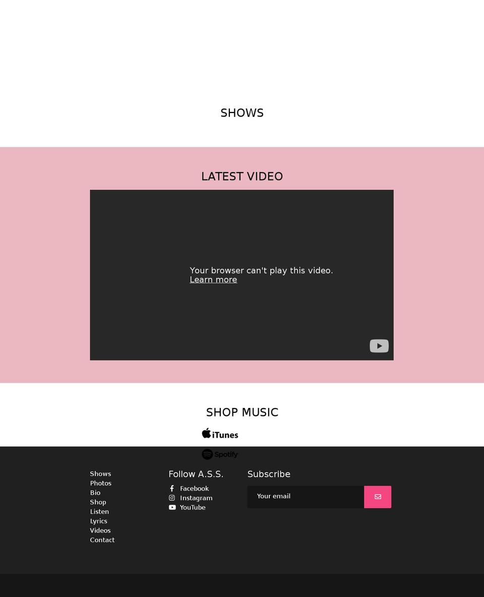 artikalsoundsystem.com shopify website screenshot