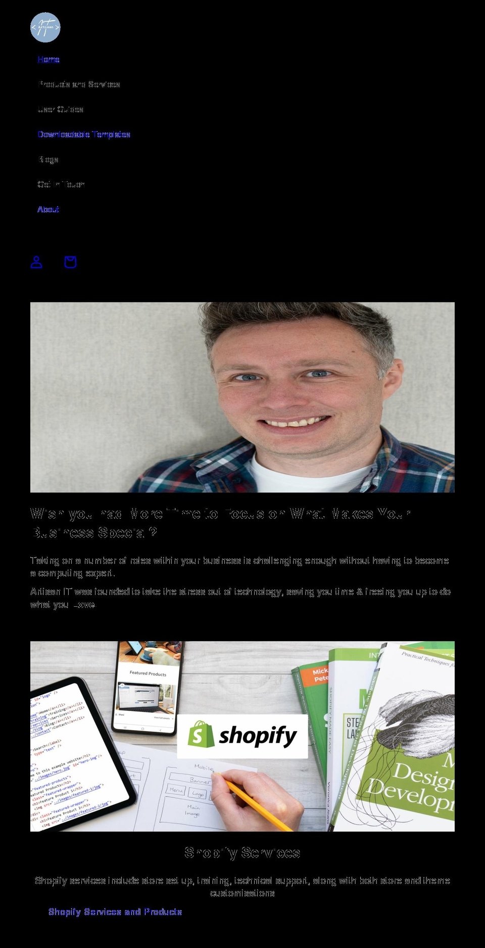 artisan-it.com shopify website screenshot