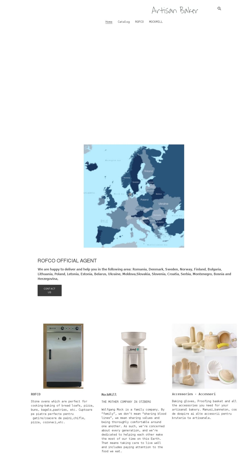 artisanbaker.eu shopify website screenshot