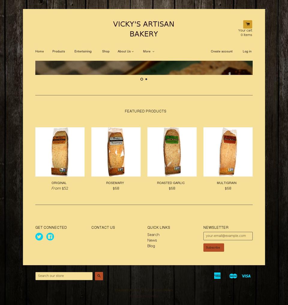 artisanbakerycompany.com shopify website screenshot