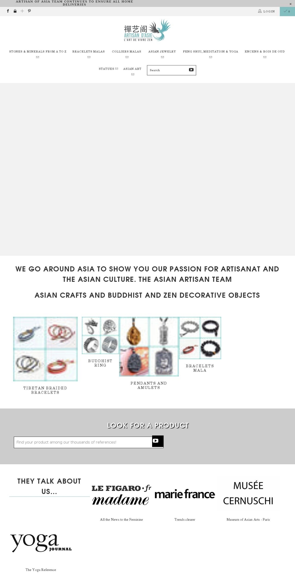 artisanofasia.com shopify website screenshot