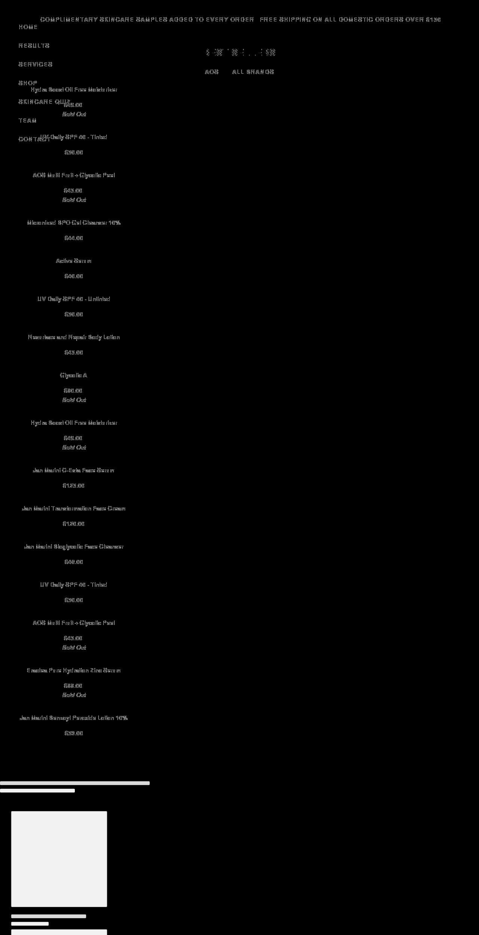 artisanofskin.com shopify website screenshot
