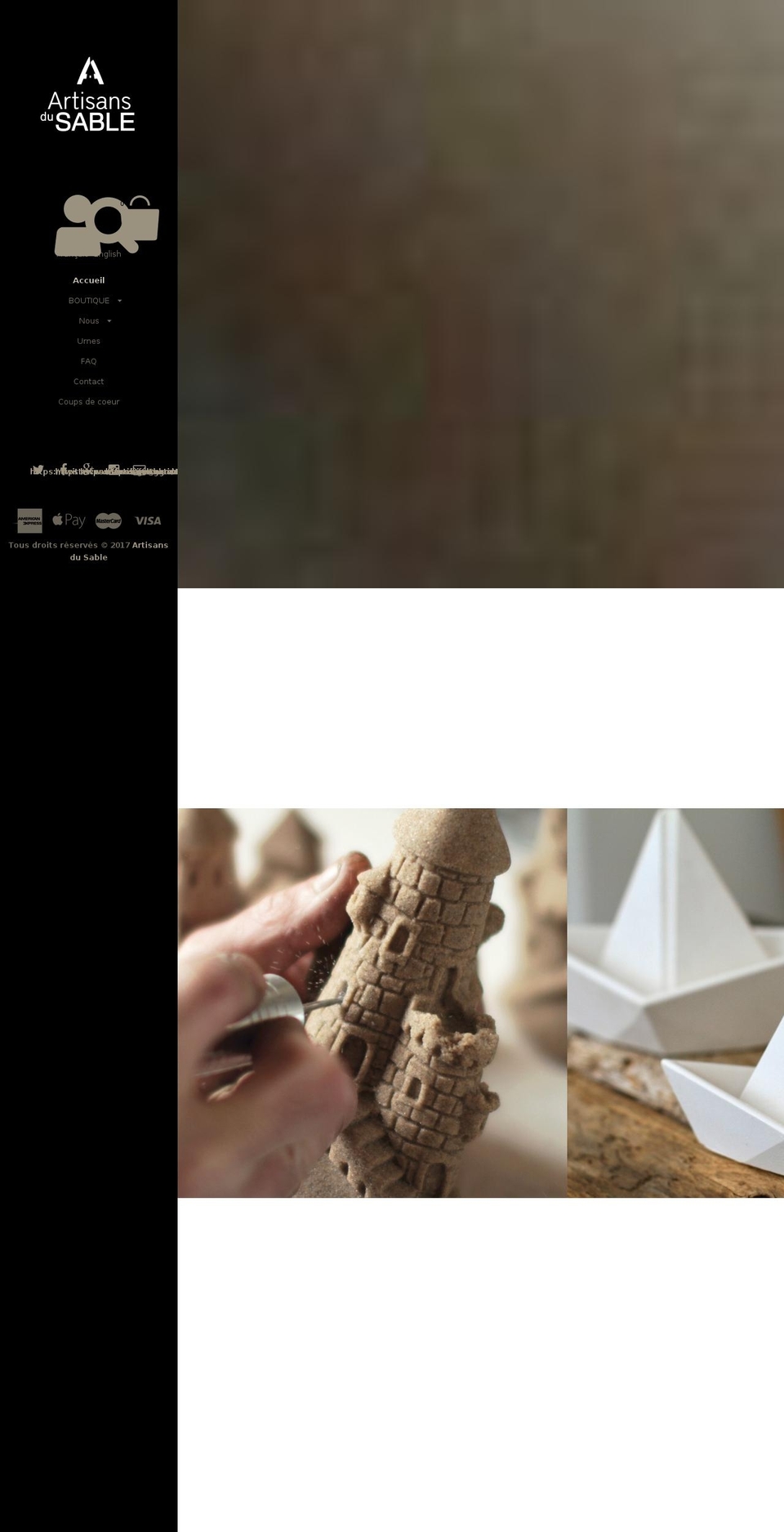 artisansdusable.com shopify website screenshot