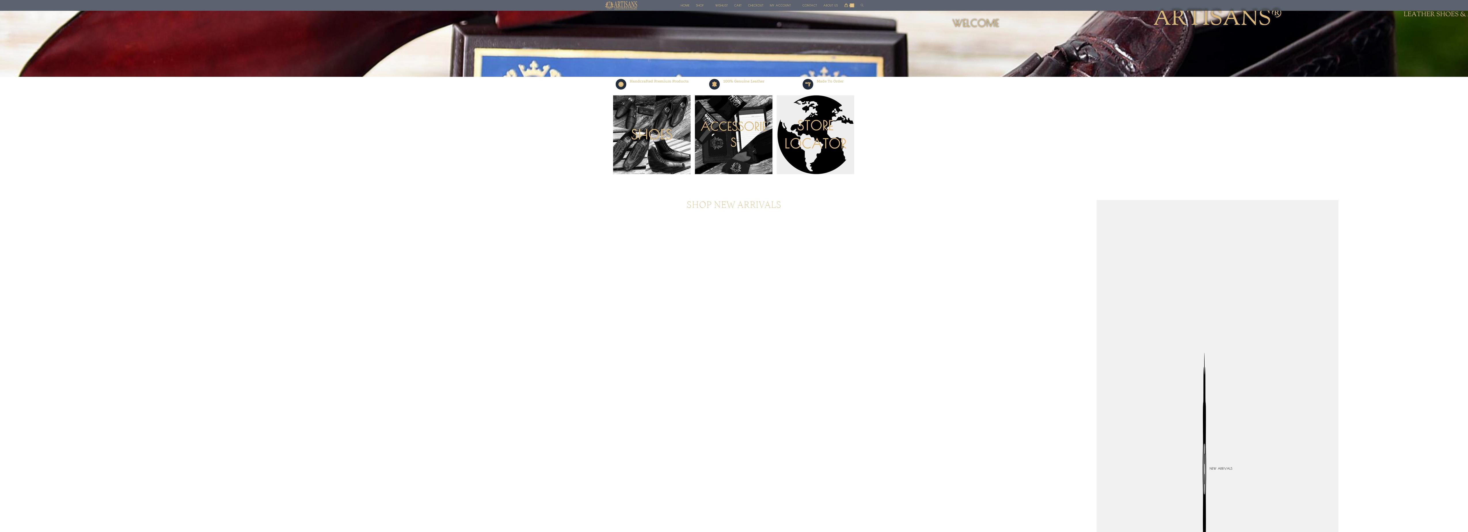 artisansstore.com shopify website screenshot