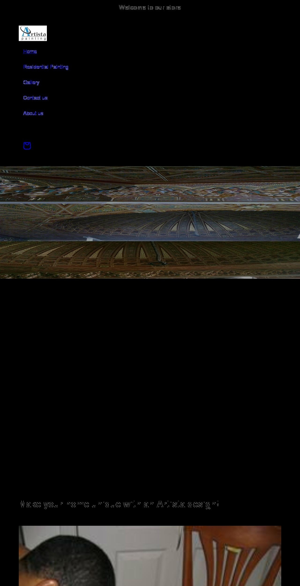 artistapainting.com shopify website screenshot