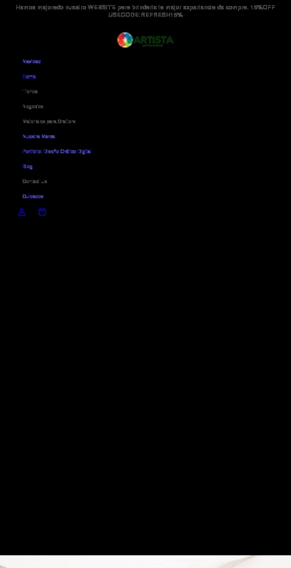 artistapr.com shopify website screenshot