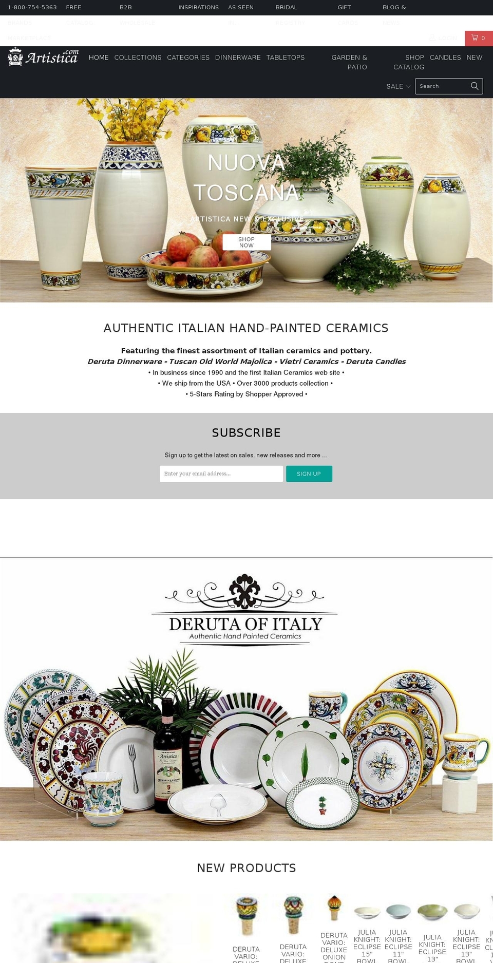 Turbo-TH-DEC-22-2017 Shopify theme site example artisticapottery.com