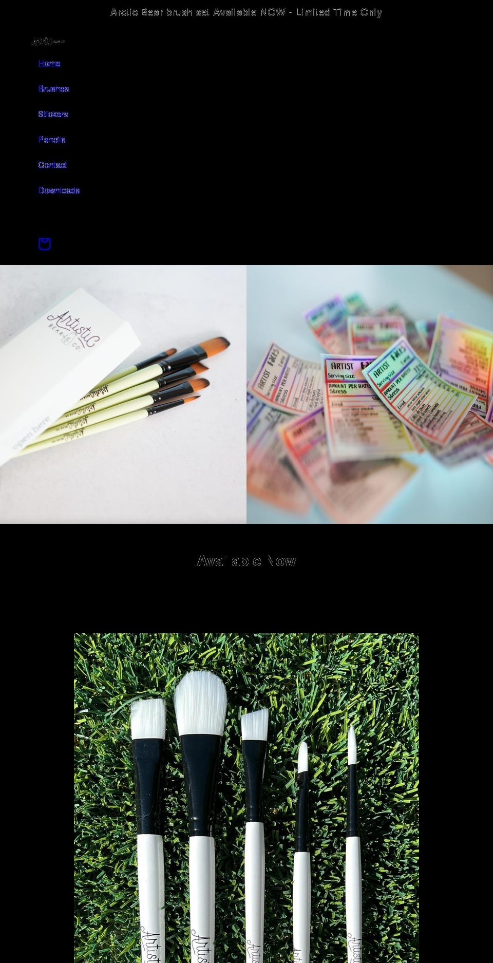 artisticbearco.com shopify website screenshot