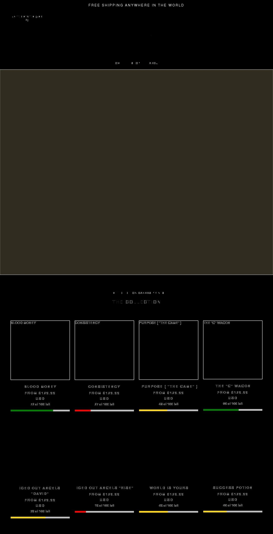 artistmillionaires.com shopify website screenshot