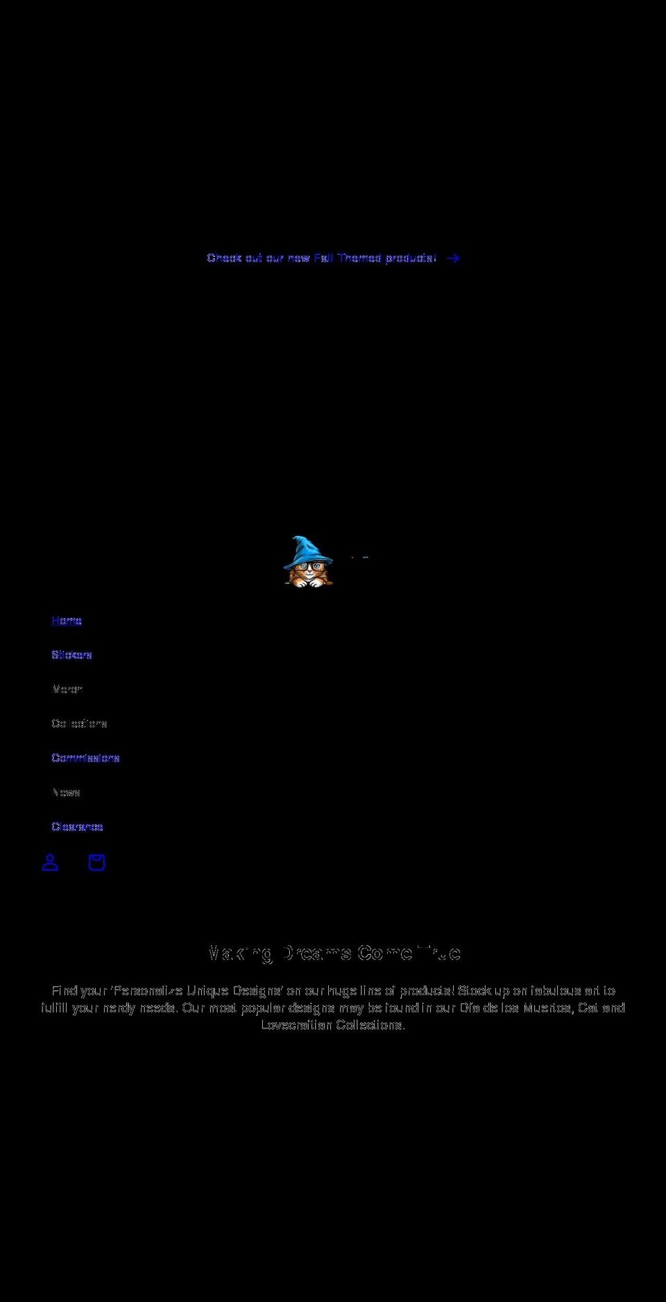 artistnerd.com shopify website screenshot