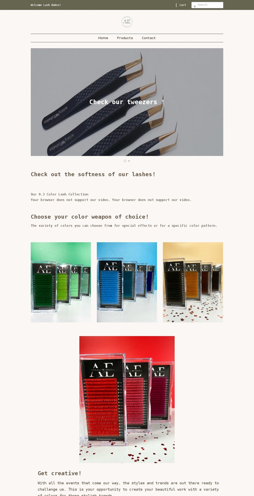 artistryesthetics.com shopify website screenshot