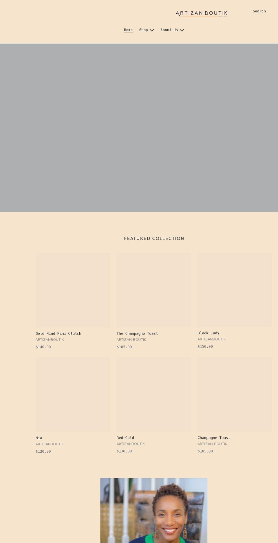 artizanboutik.com shopify website screenshot