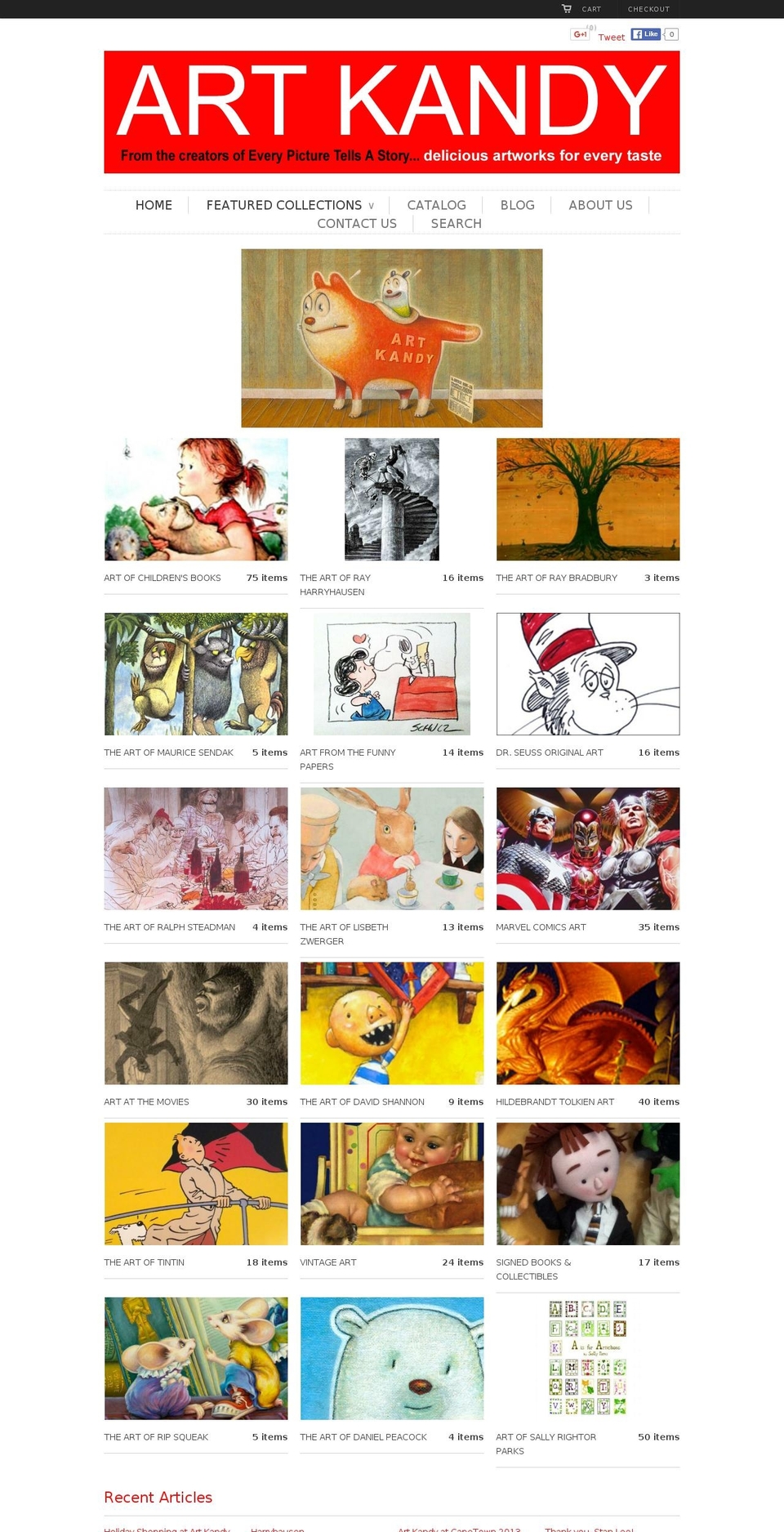 artkandy.com shopify website screenshot