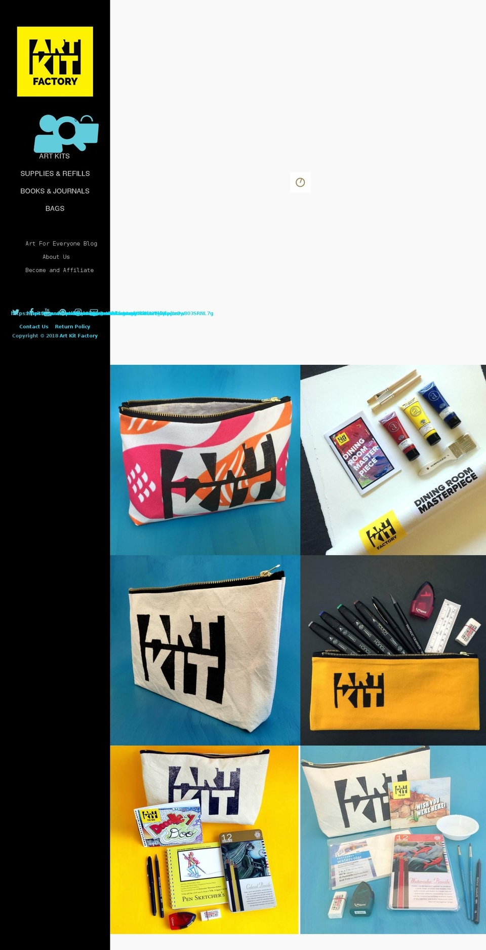 artkitfactory.com — Shopify storefront screenshot