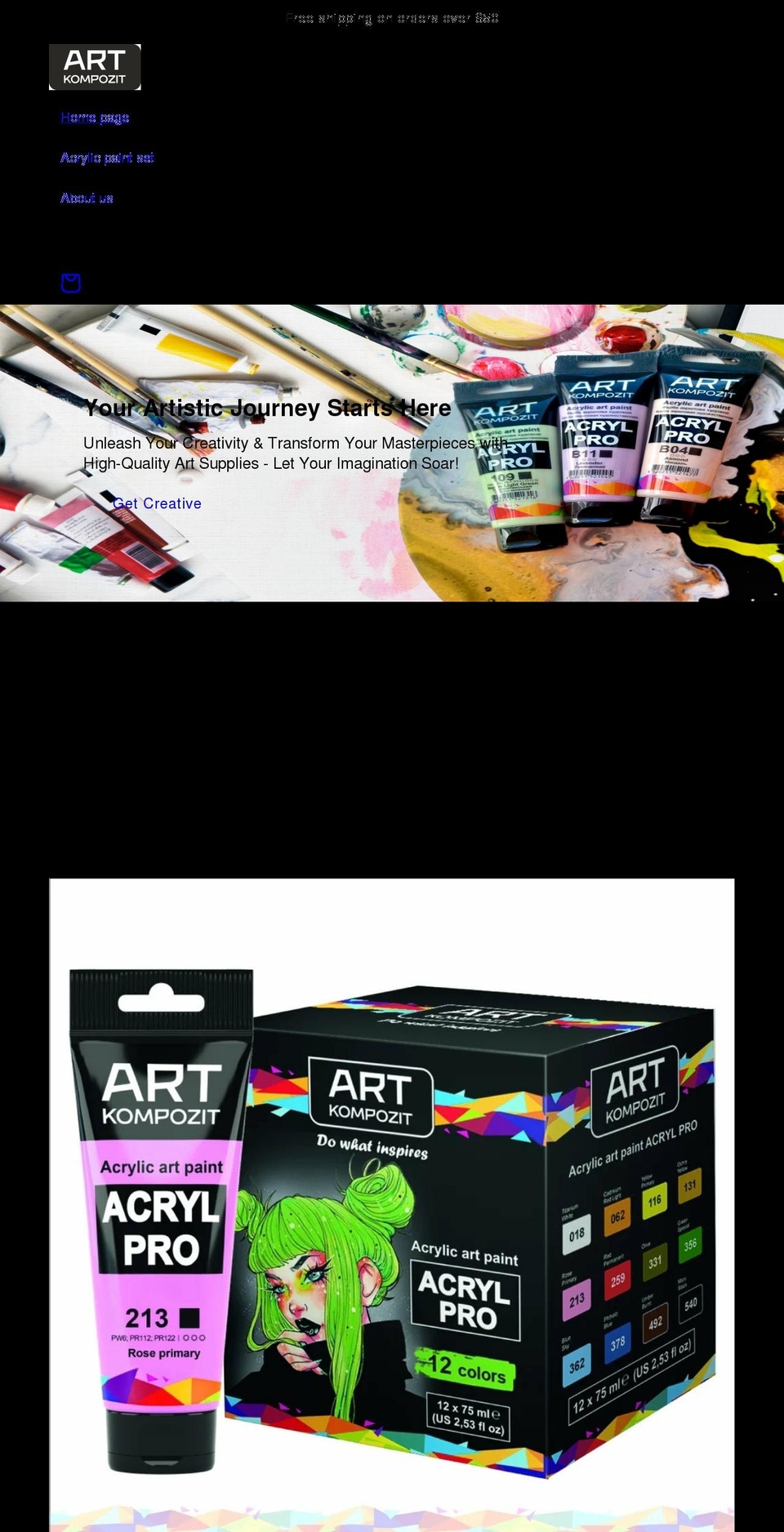 artkompozit.com shopify website screenshot