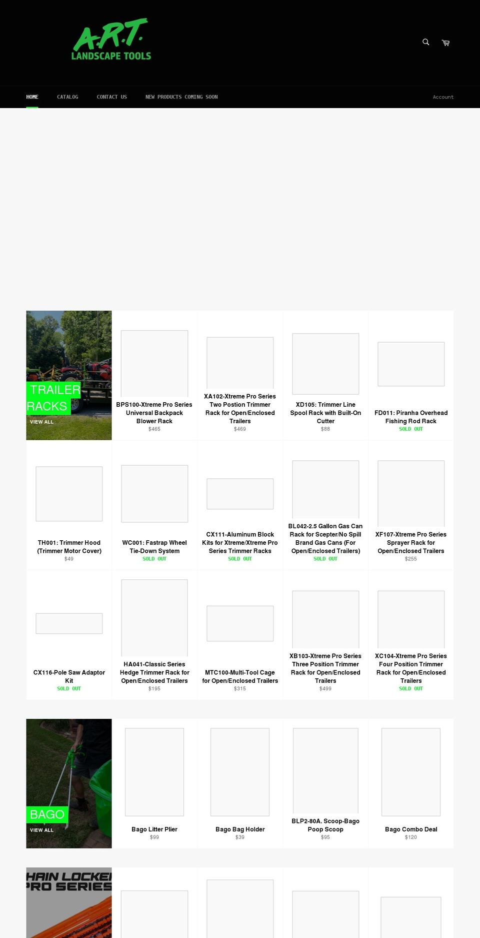 artlandscapetools.com.au shopify website screenshot