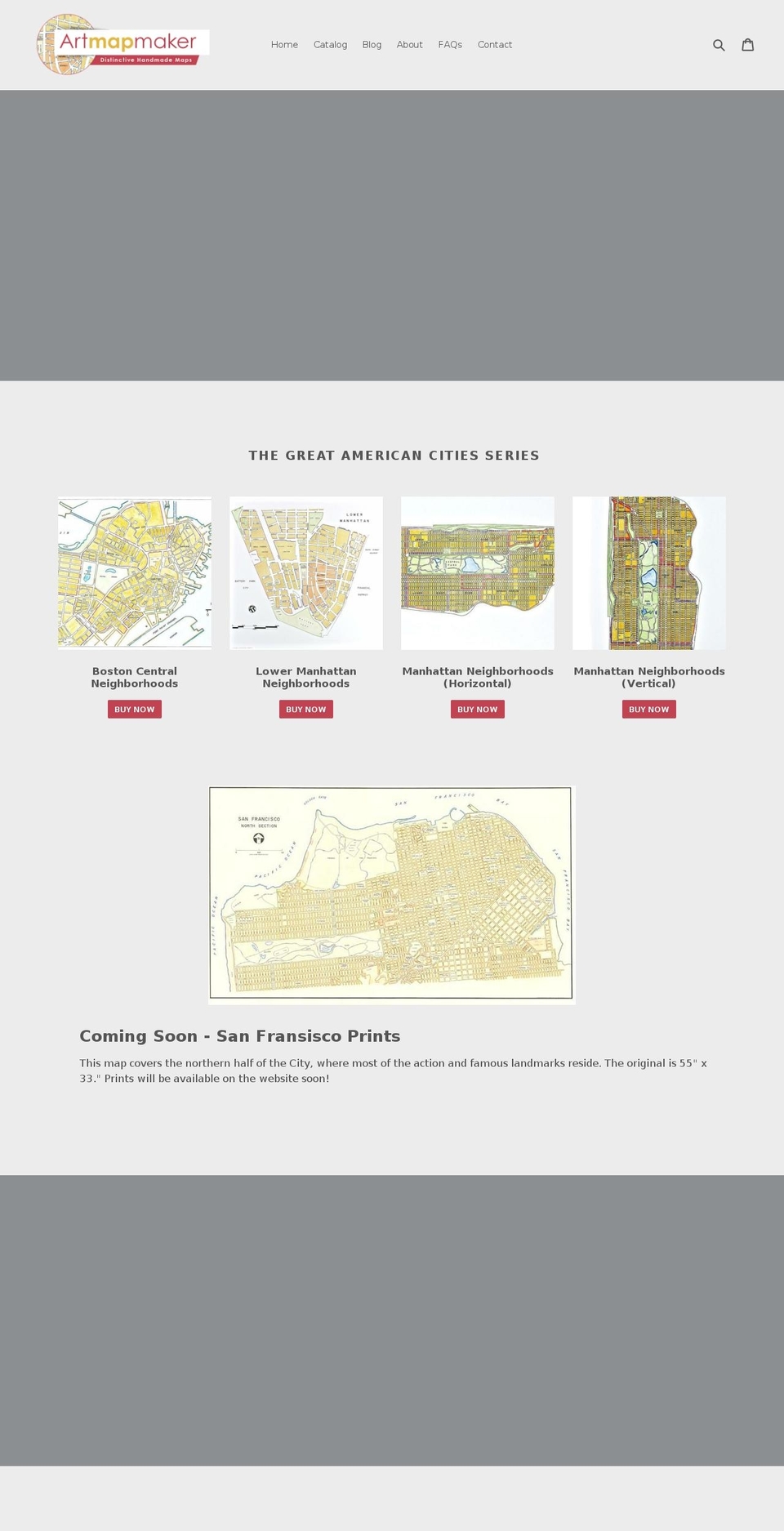 artmapmaker.com shopify website screenshot