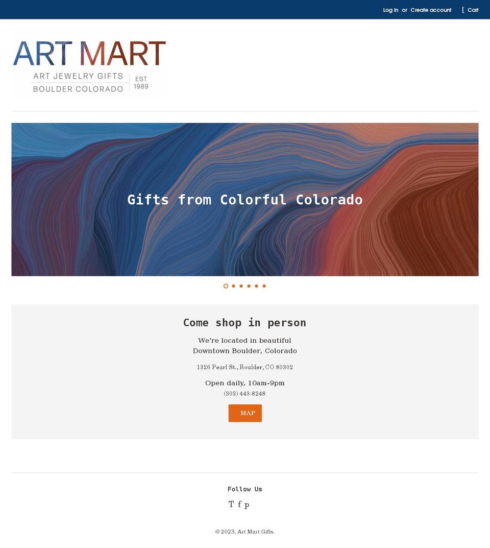 artmartgifts.com shopify website screenshot