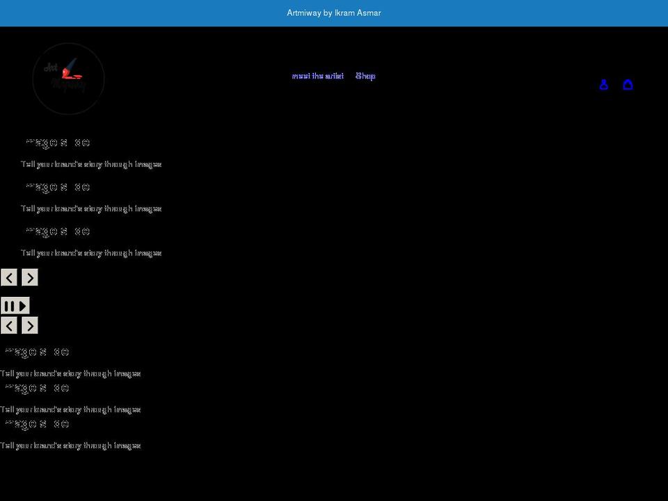 artmiway.com shopify website screenshot