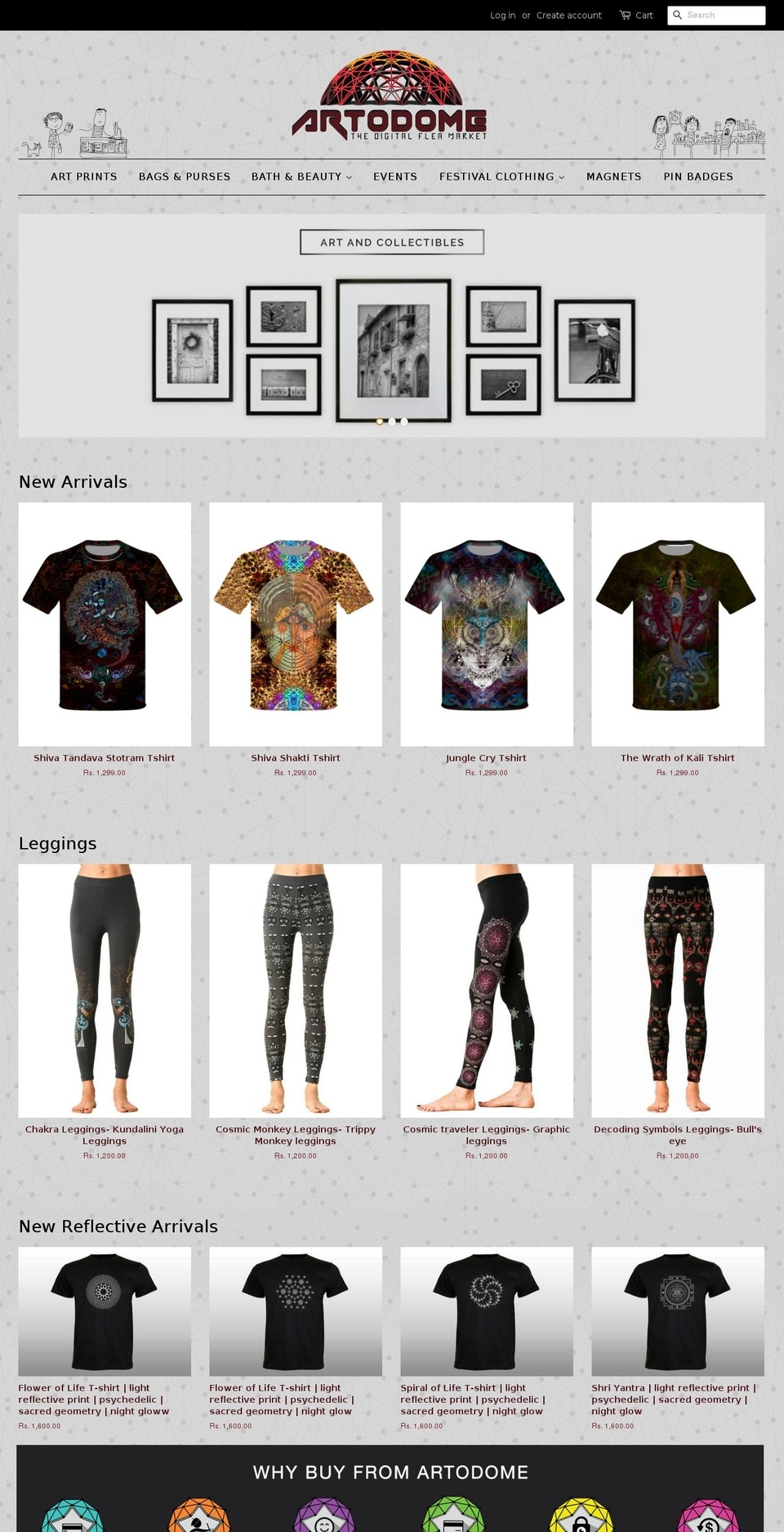 artodome.com shopify website screenshot