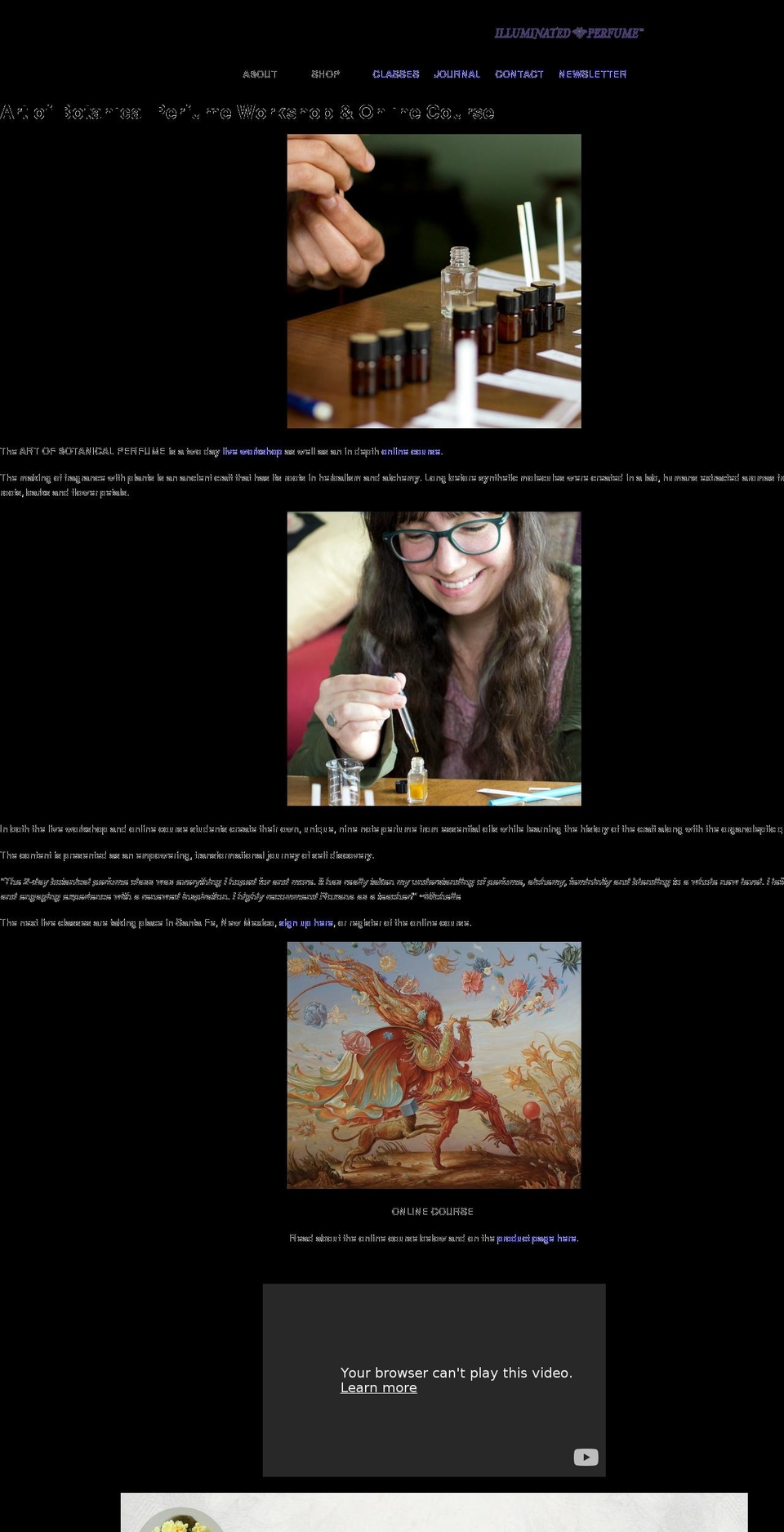 artofbotanicalperfume.com — Shopify storefront screenshot