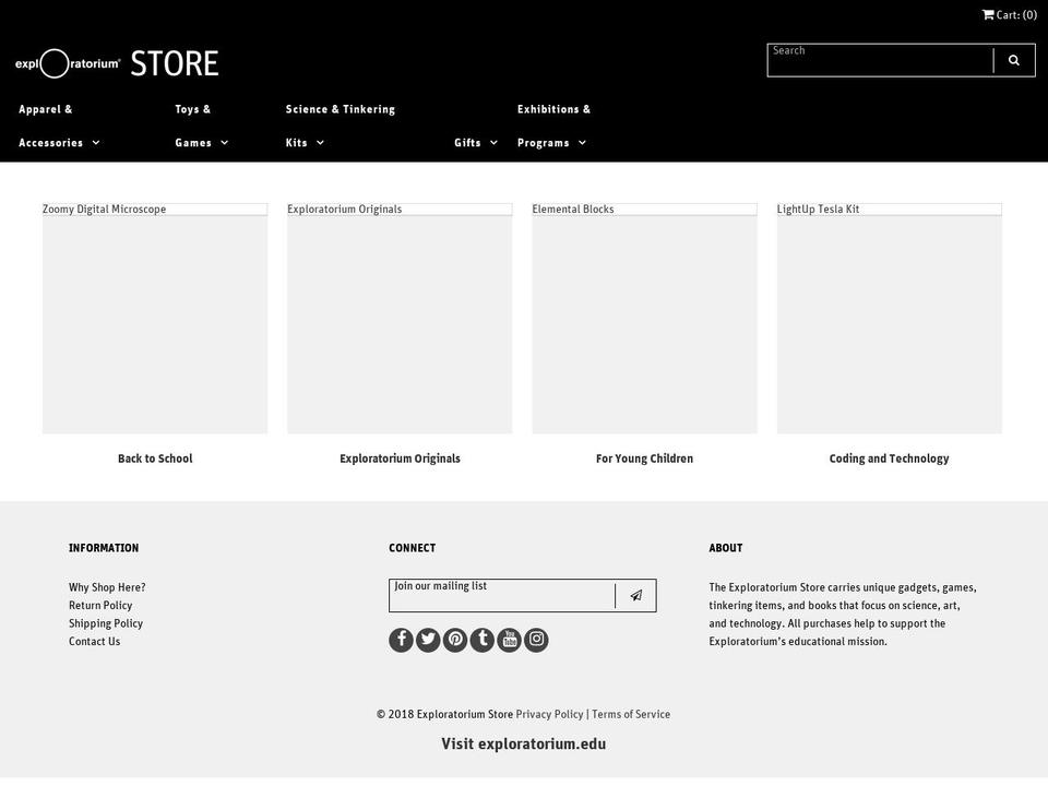 artoftinkering.com — Shopify storefront screenshot