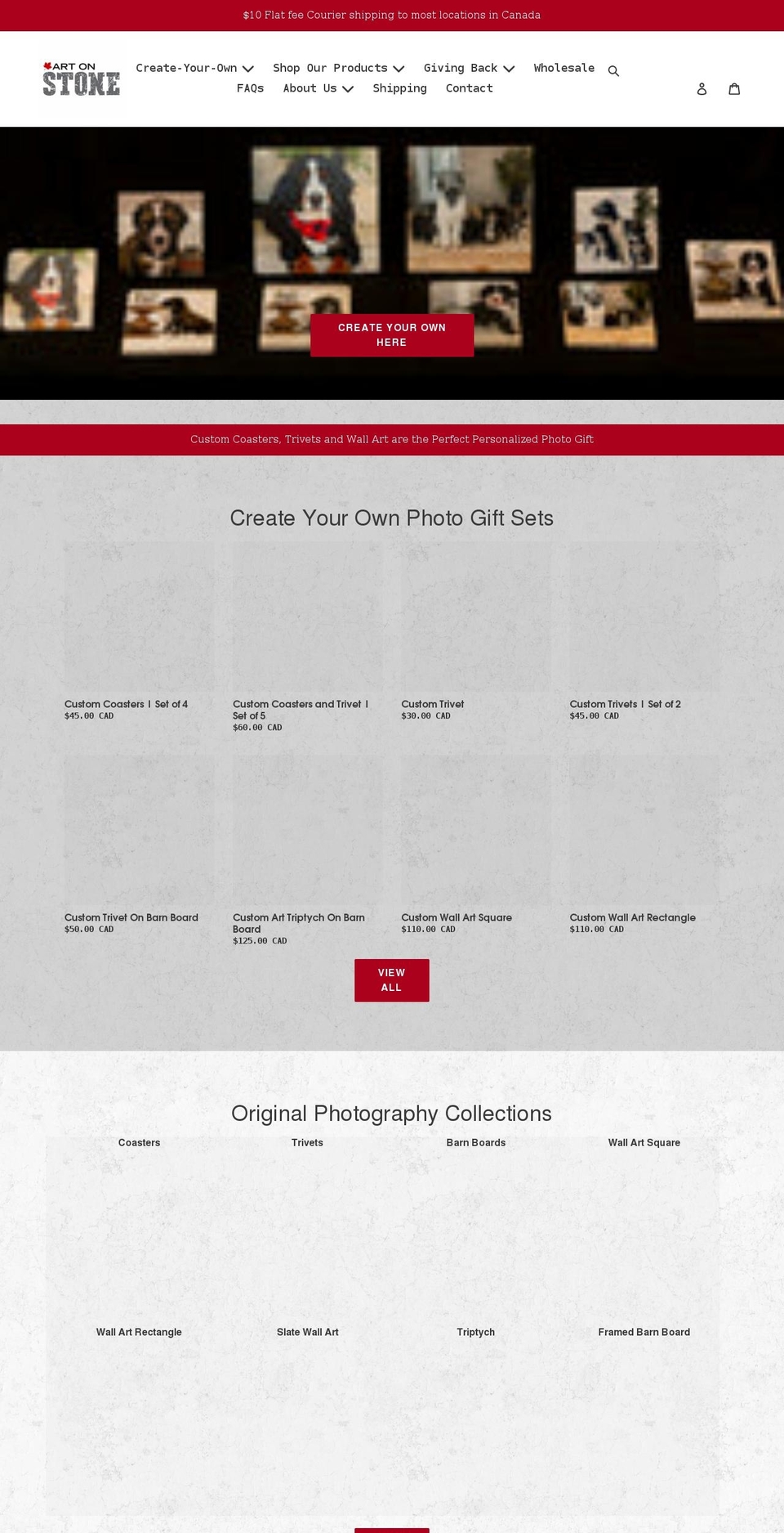artonstone.com shopify website screenshot