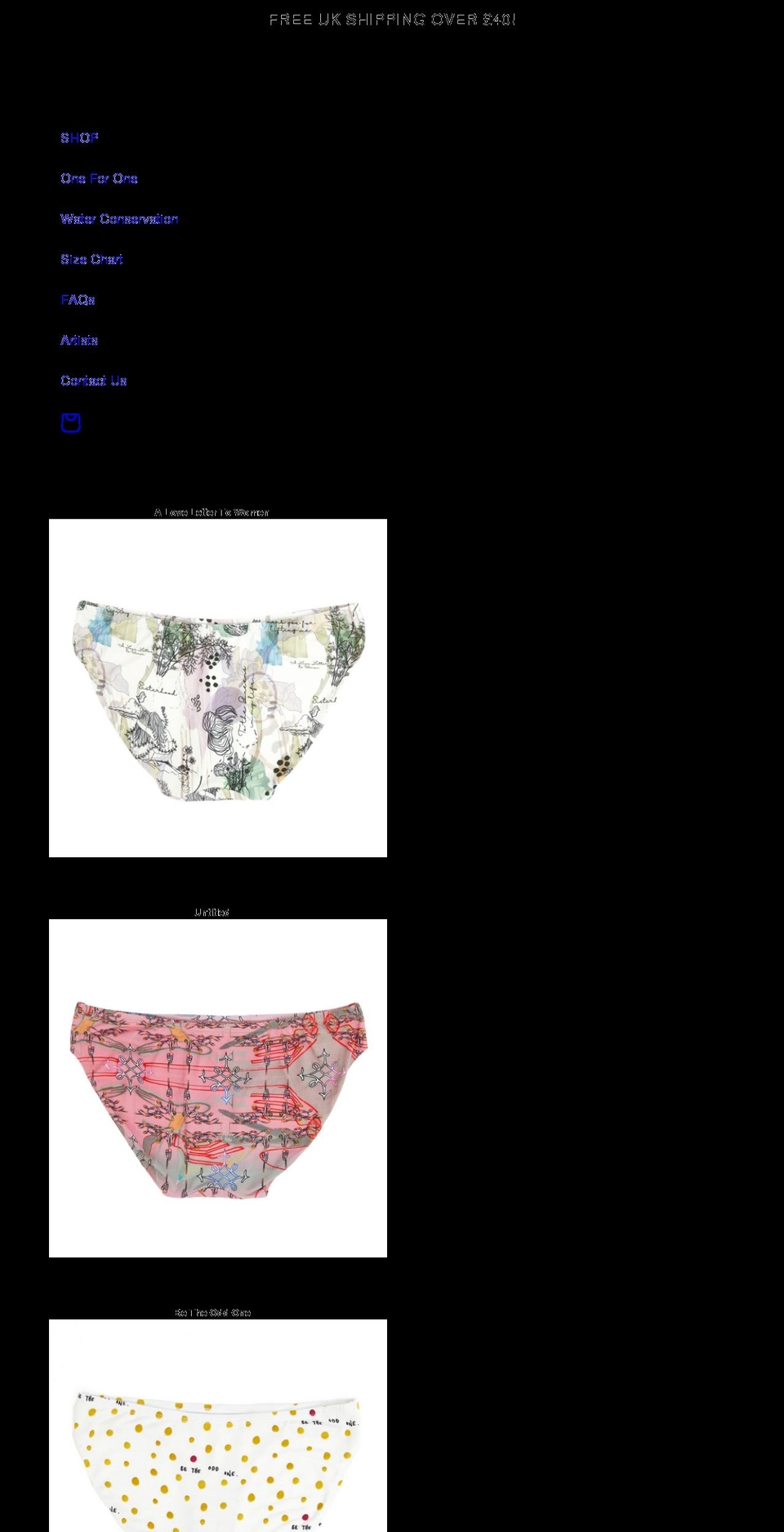 artoosh.co.uk shopify website screenshot