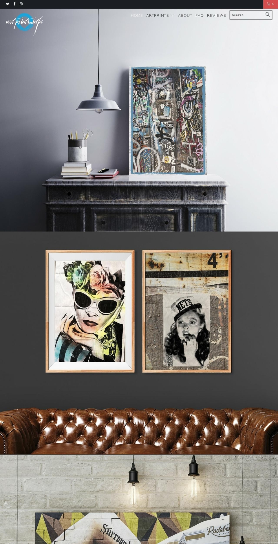 artprints.info shopify website screenshot