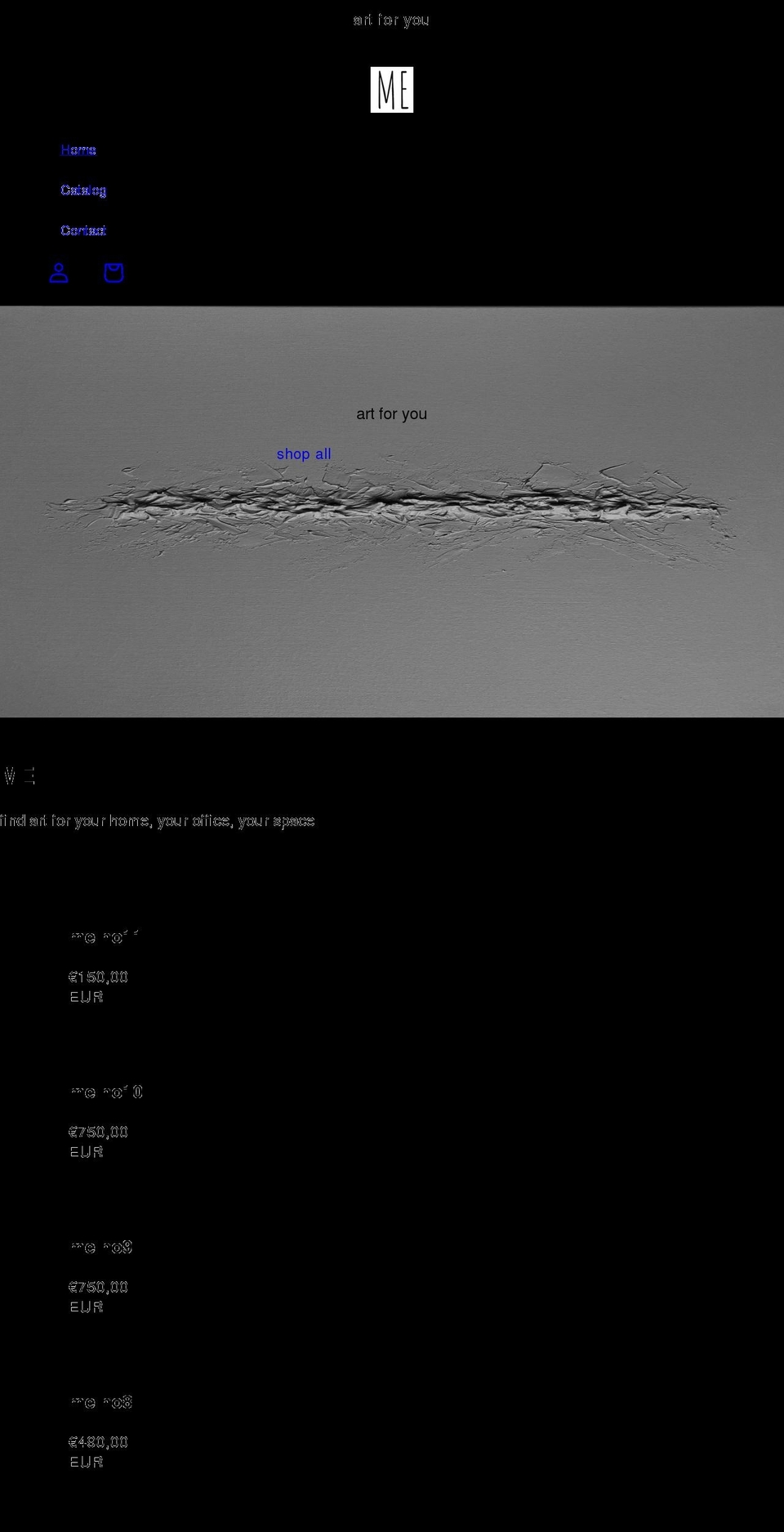 artproject.me shopify website screenshot