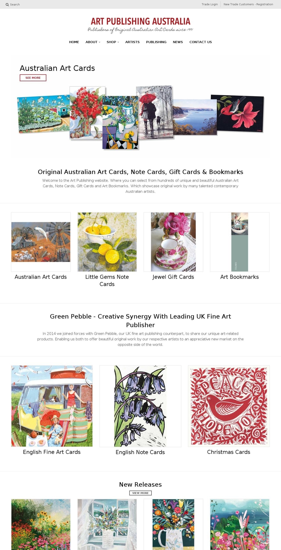 artpublishing.com.au shopify website screenshot