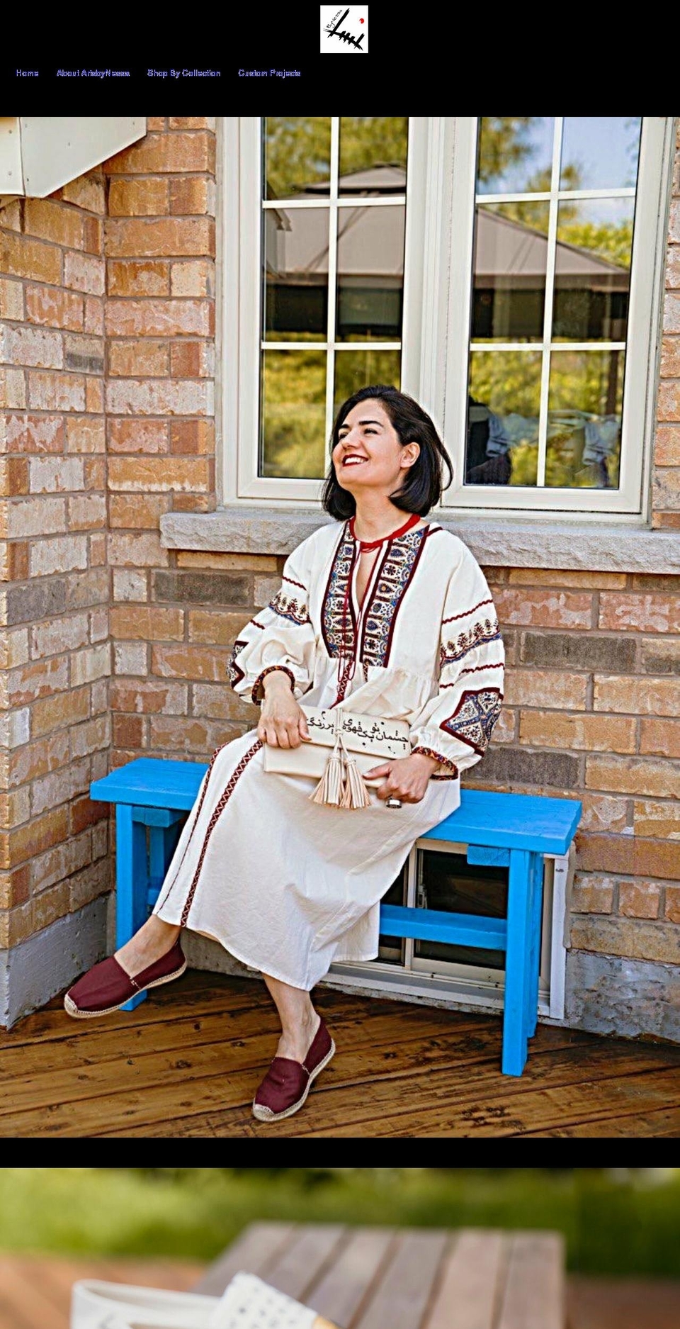 artsbynessa.com shopify website screenshot