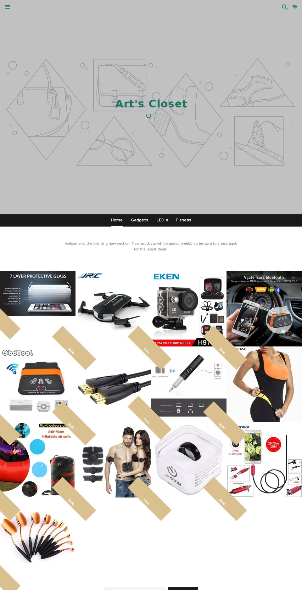 artscloset.com — Shopify storefront screenshot
